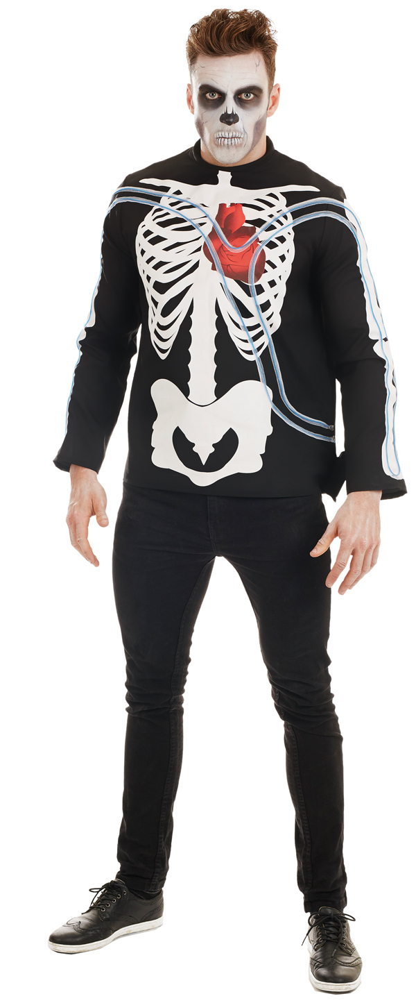 Light Up Skeleton Mens Costume All Mens Halloween Costumes Mega